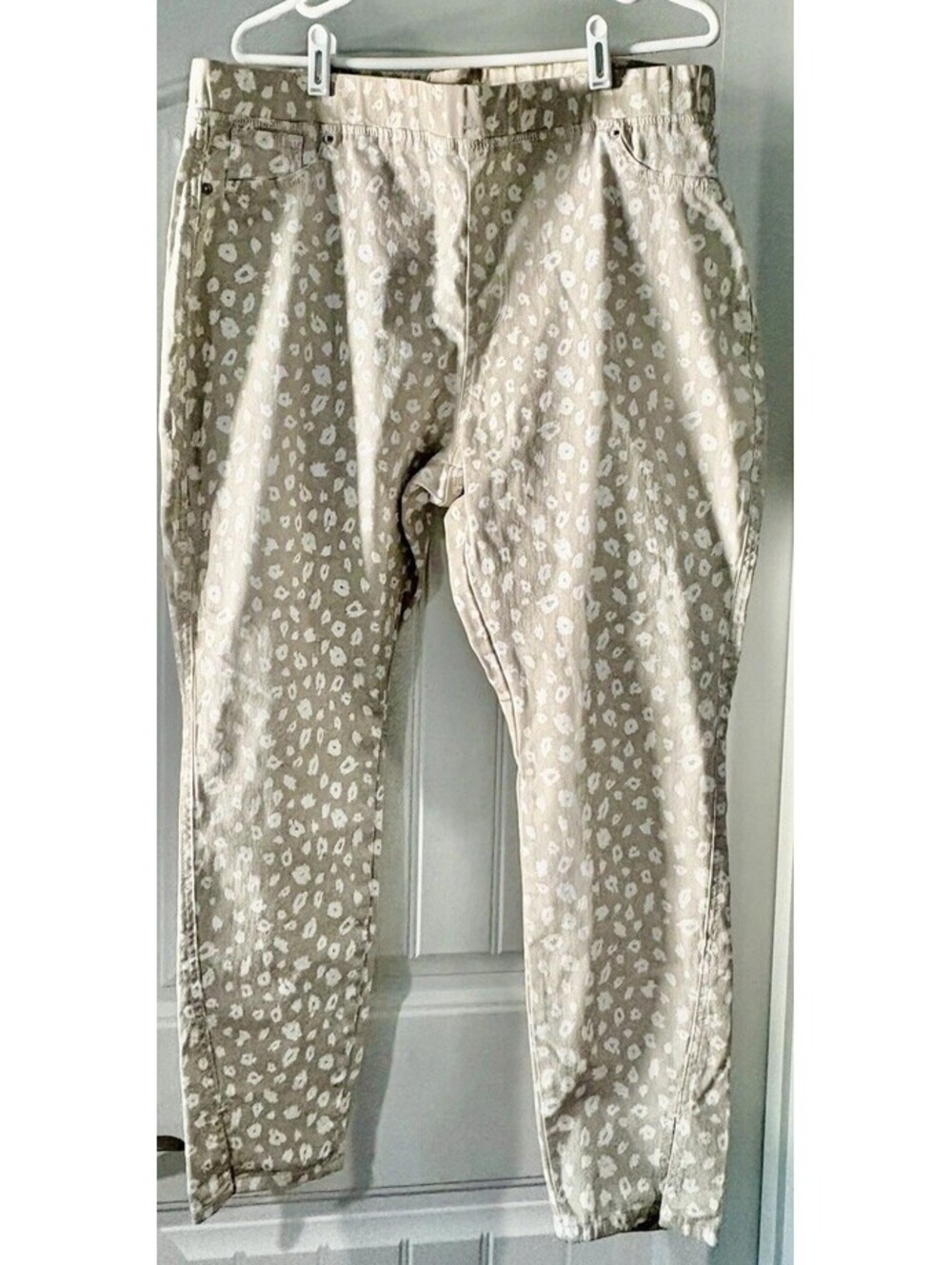 Mud Pie NWT Women’s Size XL Ivory Jeggings